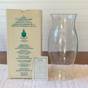 Partylite 12” Clear Glass Hurricane Shade N6094
